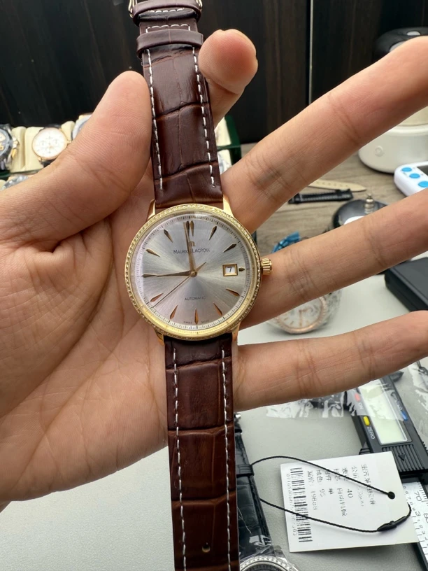 95新 Aimei/艾美 典雅系列男士腕表，自动机械