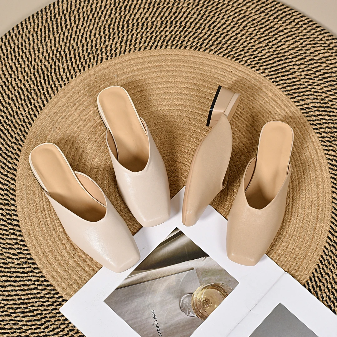 方头拖鞋洋气百搭