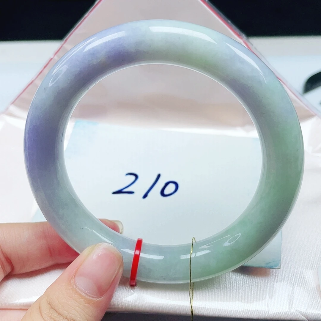 翡翠未镶嵌手镯胖圆58.3