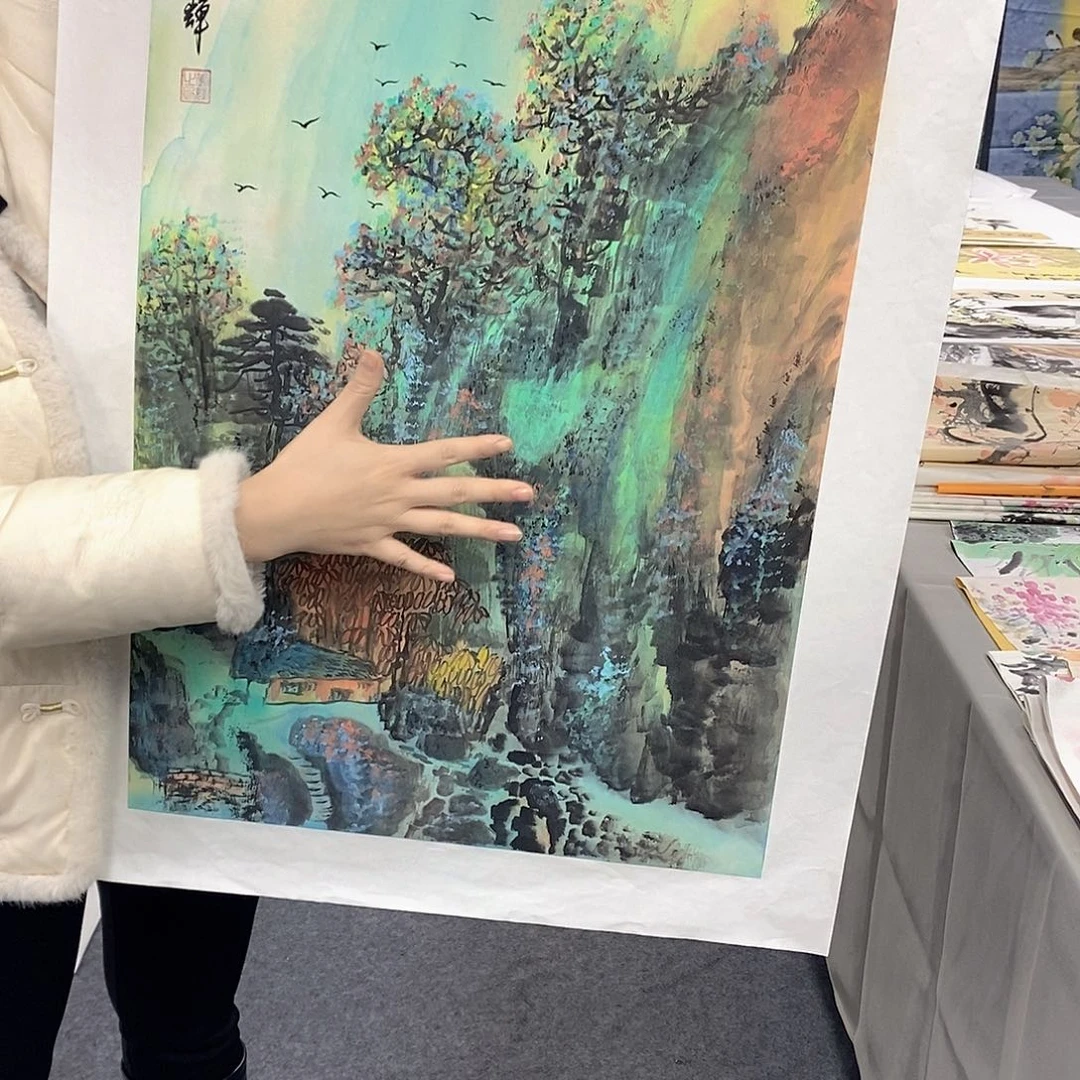 国画国画手绘作品