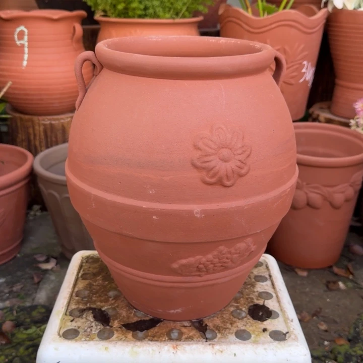 花盆紫砂口21高35宜兴紫砂粗糙正常