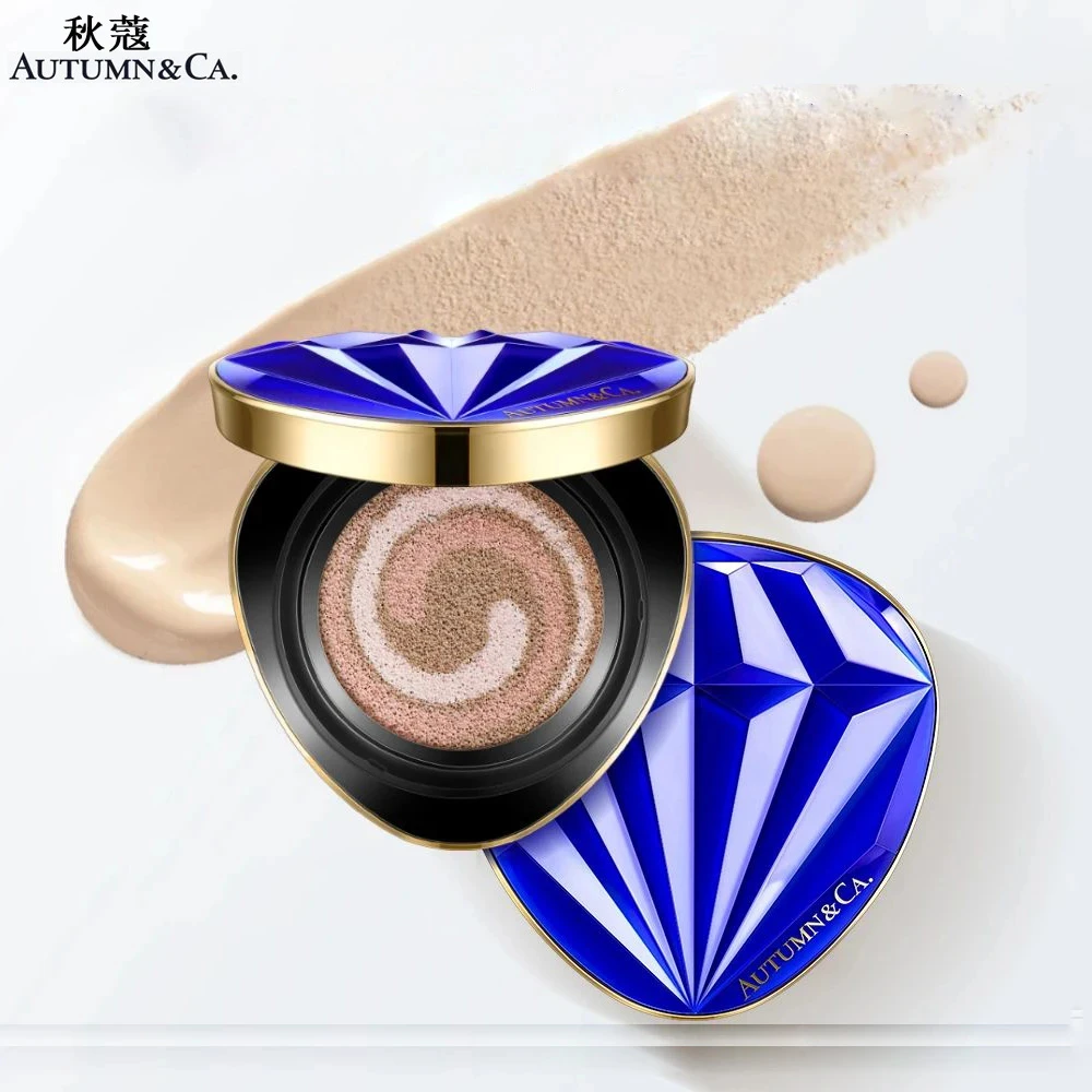 【粉底+隔离+遮瑕三合一】蓝宝石气垫水润保湿提亮肤色气垫霜滋润