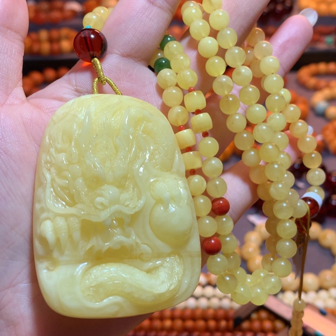 【闪购商品】蜜蜡吊坠(赠链)未镶嵌