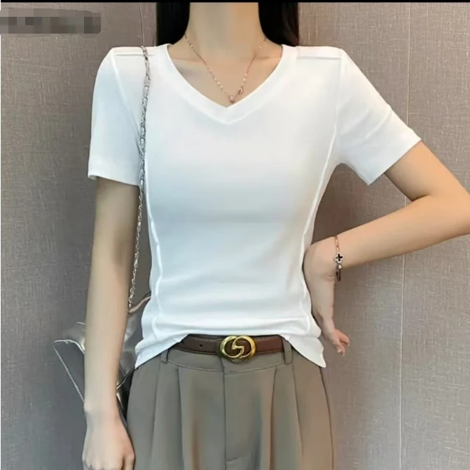 夏季新款V领鱼骨骑行服短袖T恤Q25BT2140