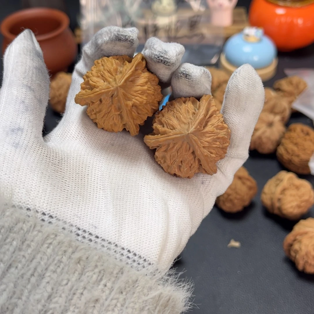 文玩核桃把件阿**3738三棱全品色差拍105