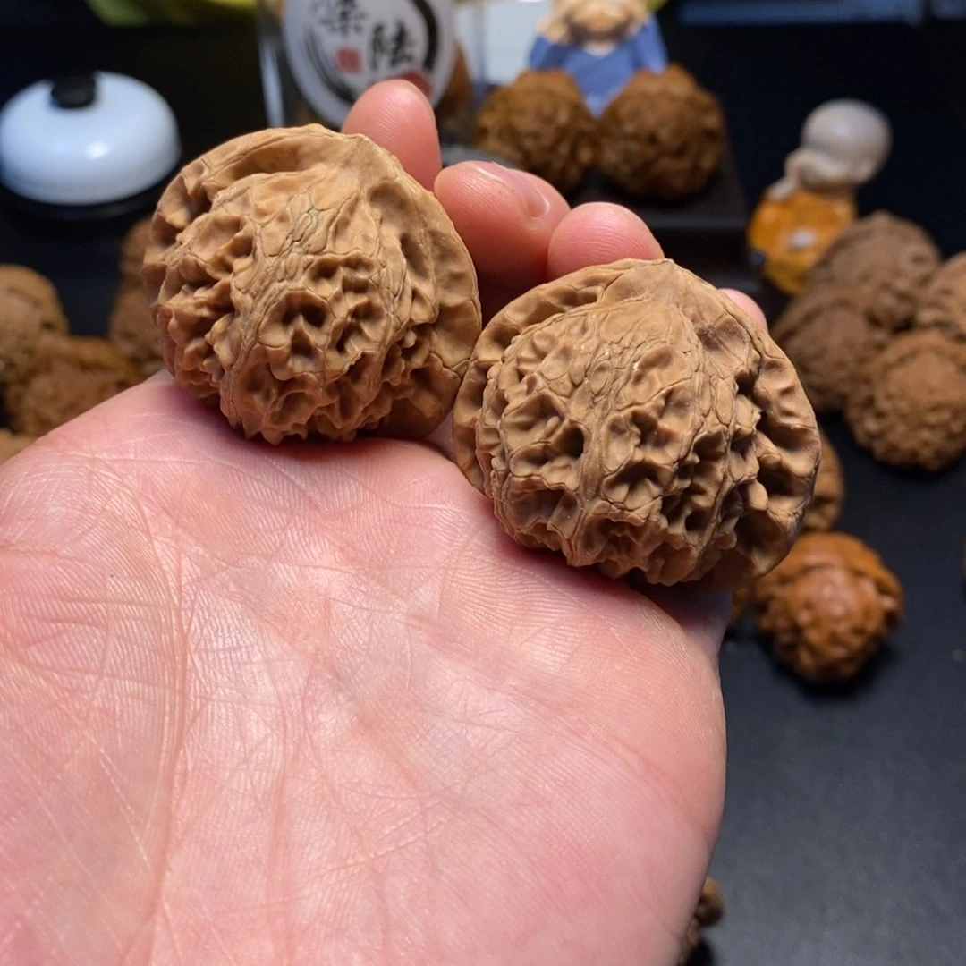文玩核桃把件55号宫灯43尺全品