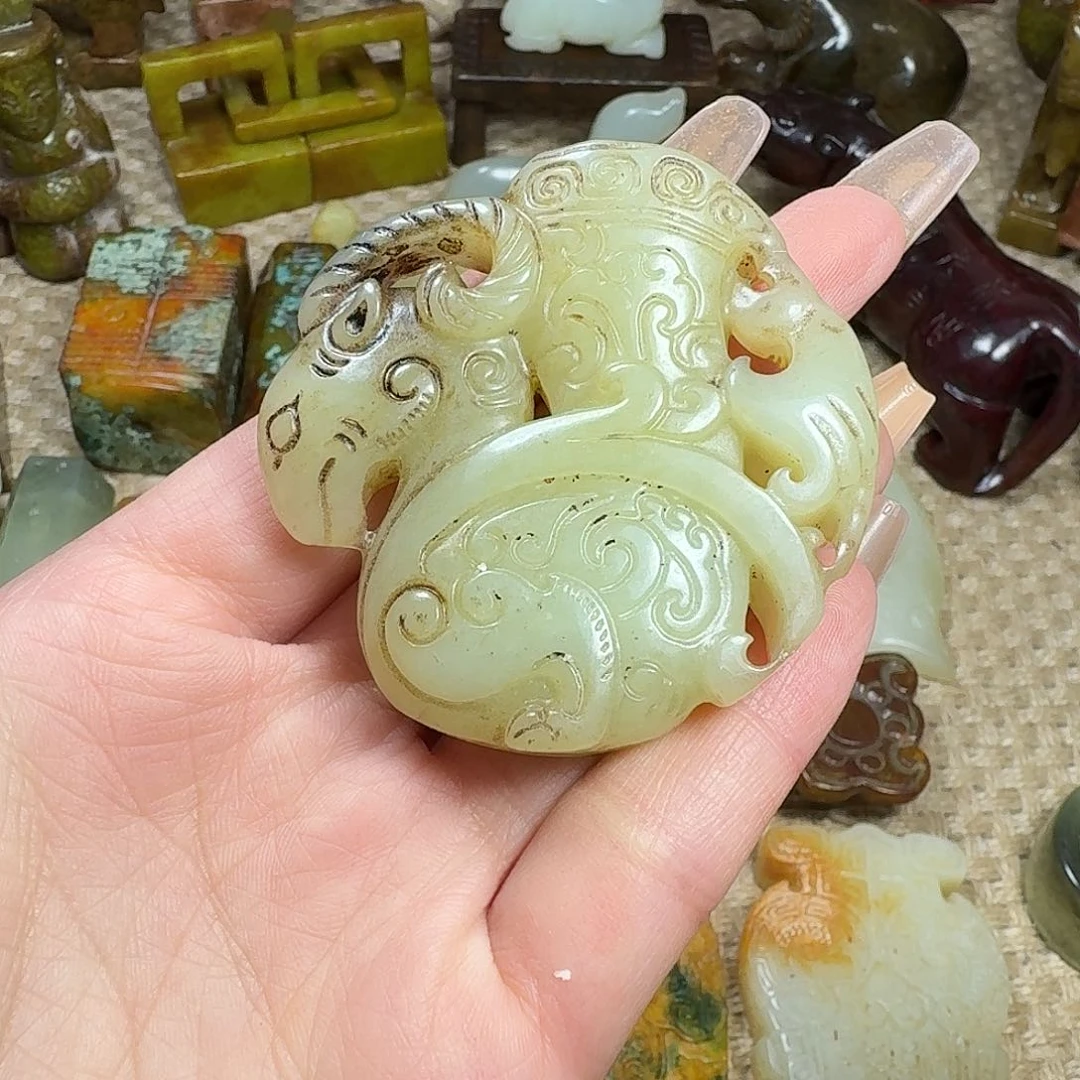 白玉菩提吊坠挂件