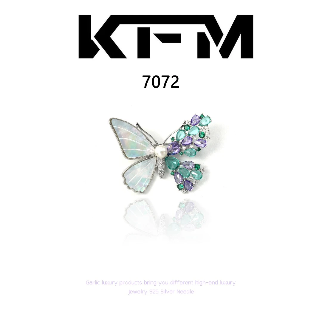 铜合金胸针 KFM【天与海】胸针~7072   X