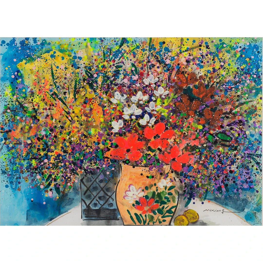 莫 雄 繁花世界 78×108 cm 镜框