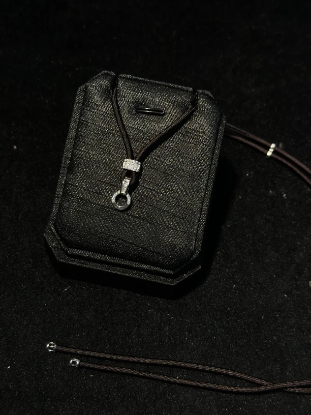 链子925银 链子S925合成锆石 高货绳百搭扣头可拆卸万能扣头