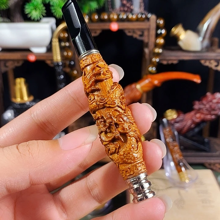 高端定制金丝楠烟嘴