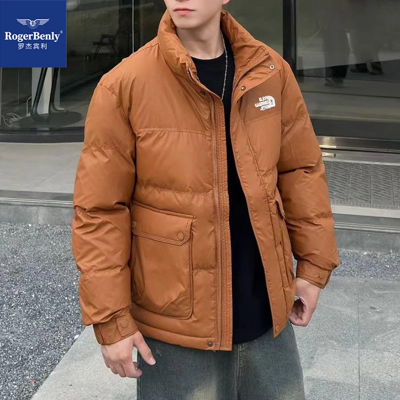 RogerBenly/罗杰宾利白鸭绒轻薄羽绒服工装夹克百搭男外套866623