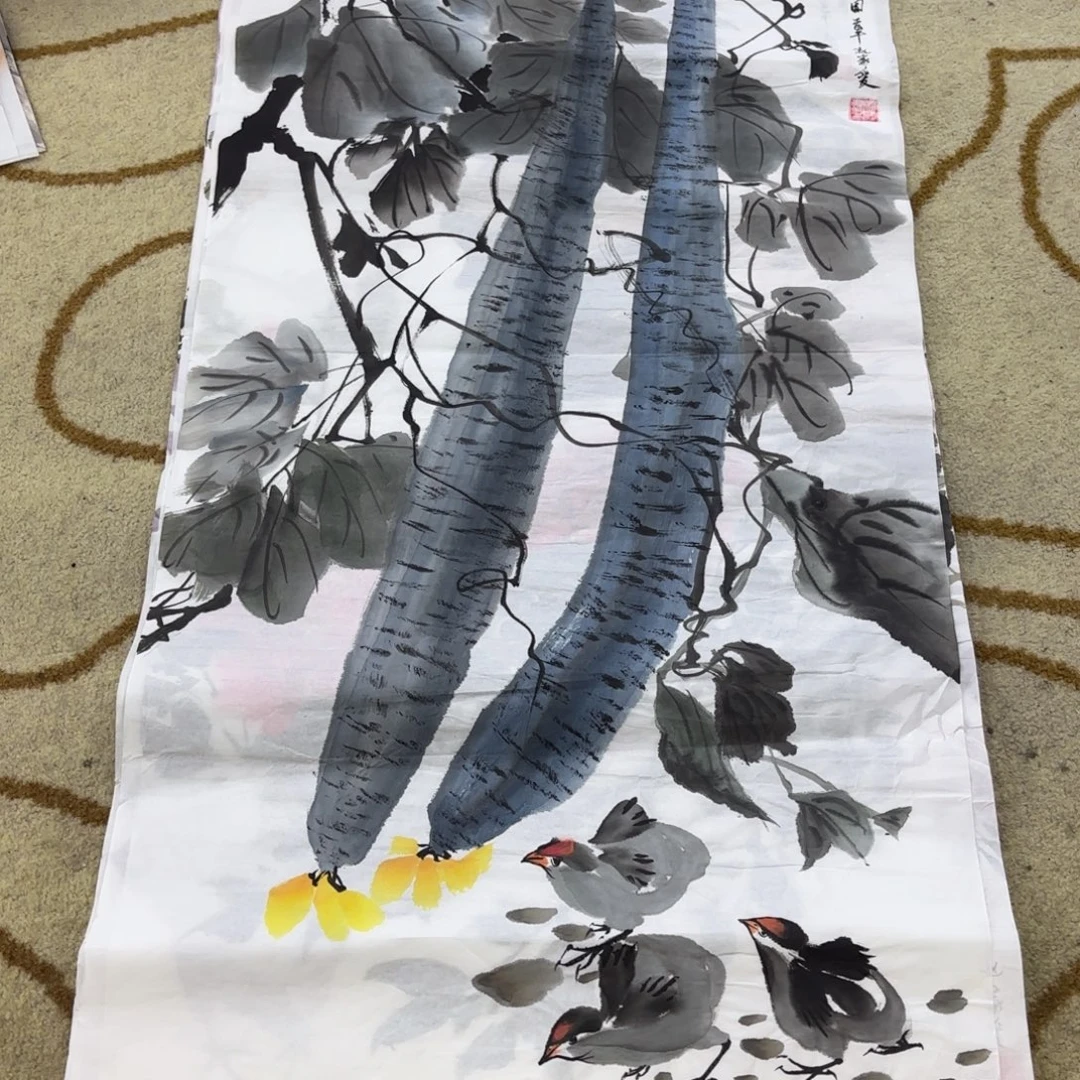 国画赵家爱老师三尺刘