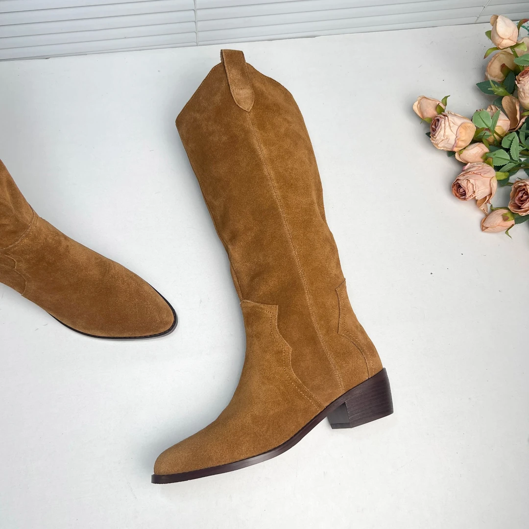 【断码处理】头层磨砂牛皮短靴时装靴8391