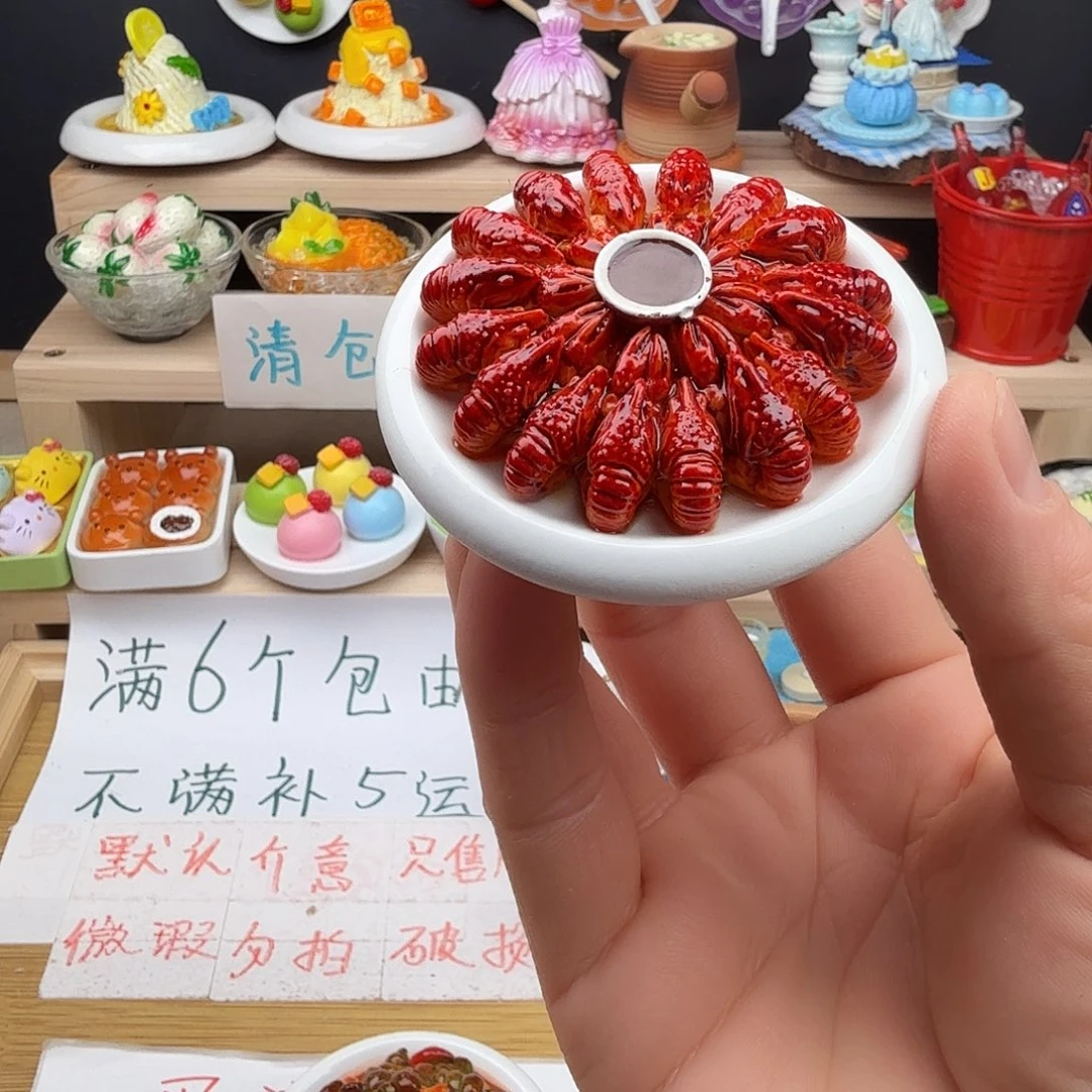 树脂食玩冰箱贴凭开箱视频售后