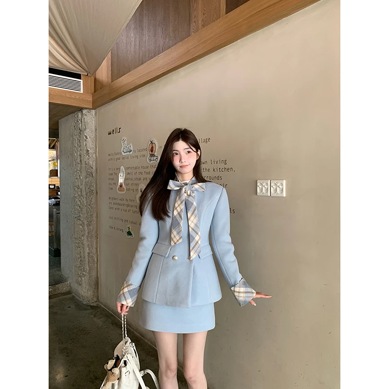 【萍萍清仓】秋冬名媛小香风HD毛呢外套243N3256-W