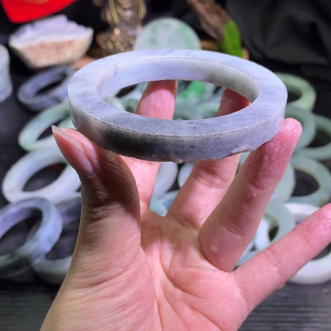 定制翡翠未镶嵌天然翡翠A货毛胚手镯定制