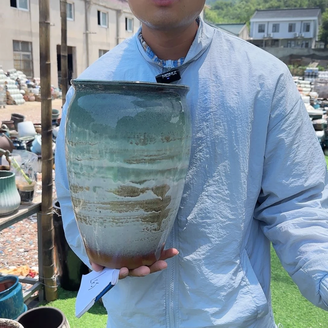 紫砂花盆王嫂花盆0627-537高30口20