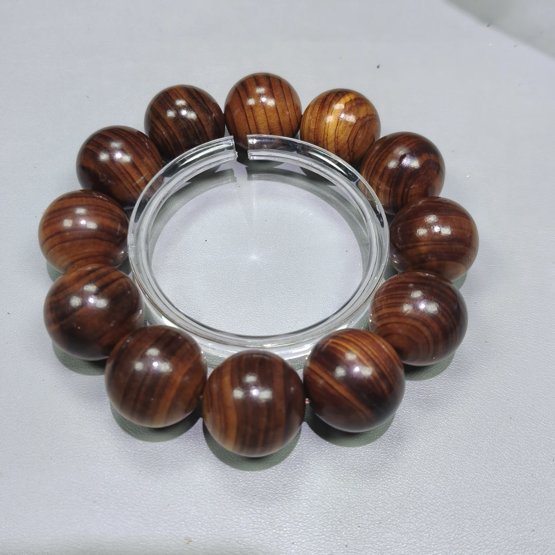 A335玉化崖柏 卡2.0圆珠单圈手串