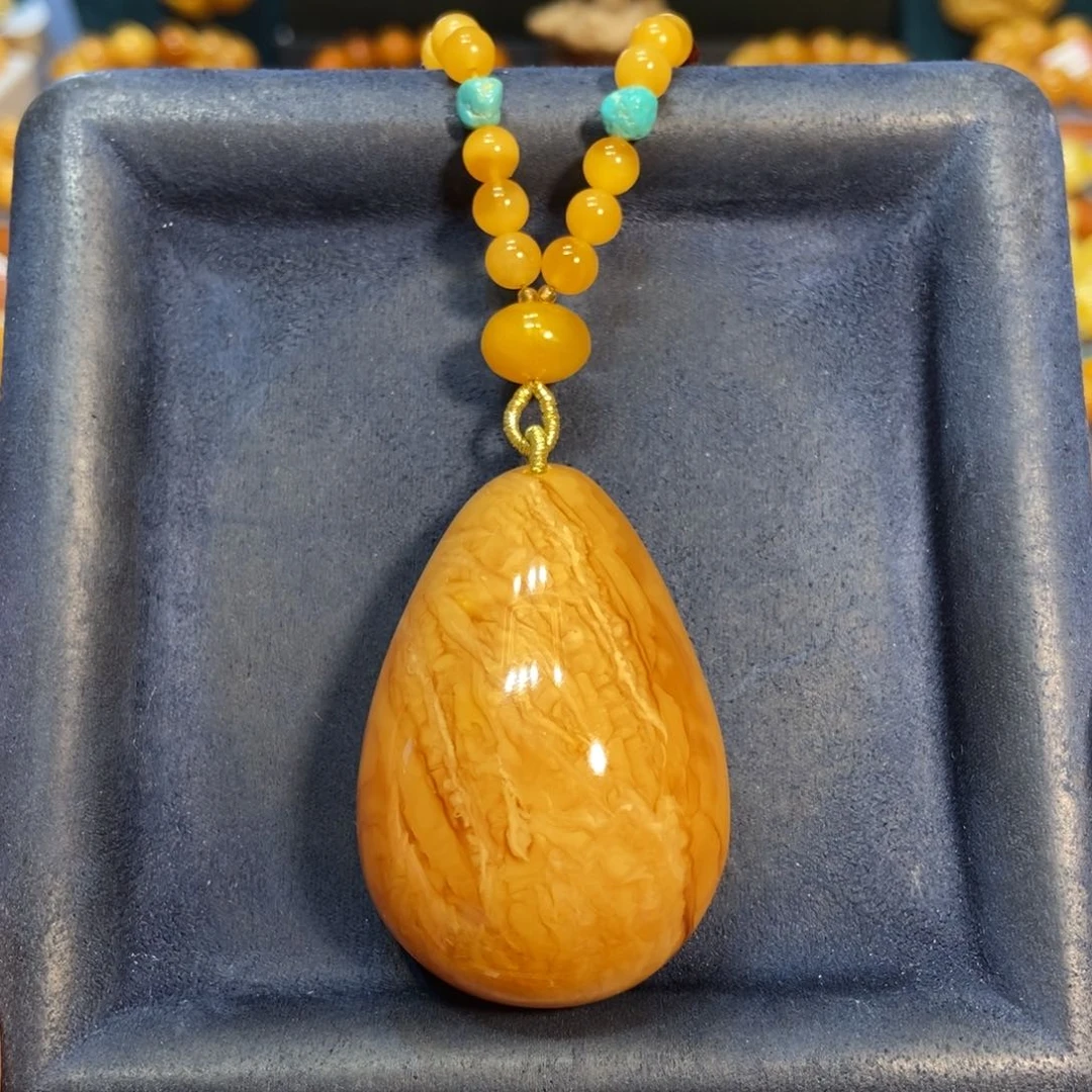 蜜蜡颈饰未镶嵌蜜蜡