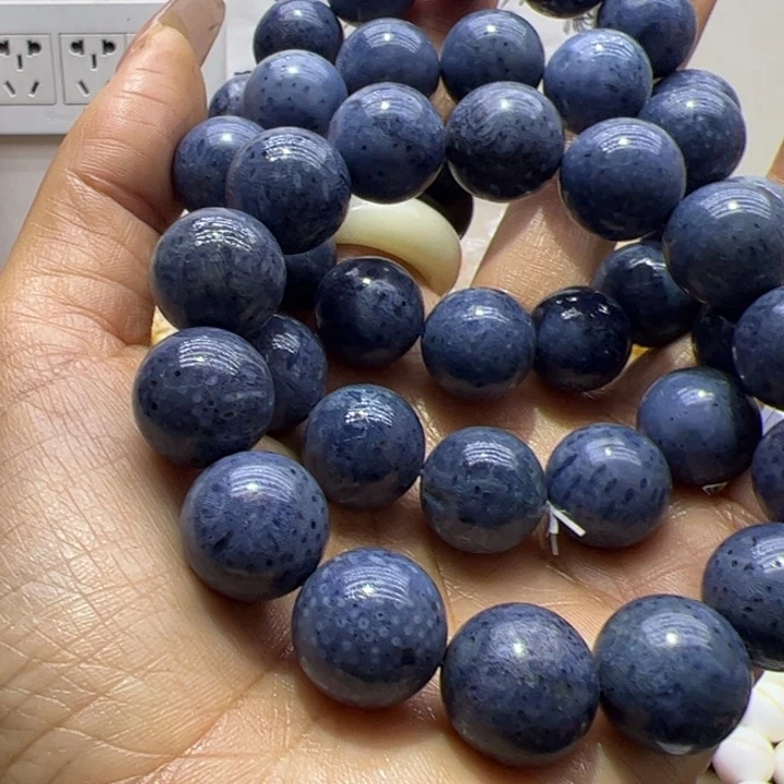 树脂非金属1.6蓝扇子手串