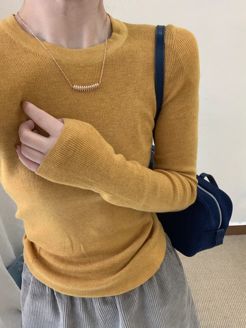 Sara女装（69多色打底）no退no换 气质时尚小众韩版休闲百搭