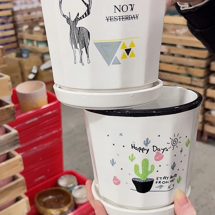 陶瓷陶瓷多肉植物花盆