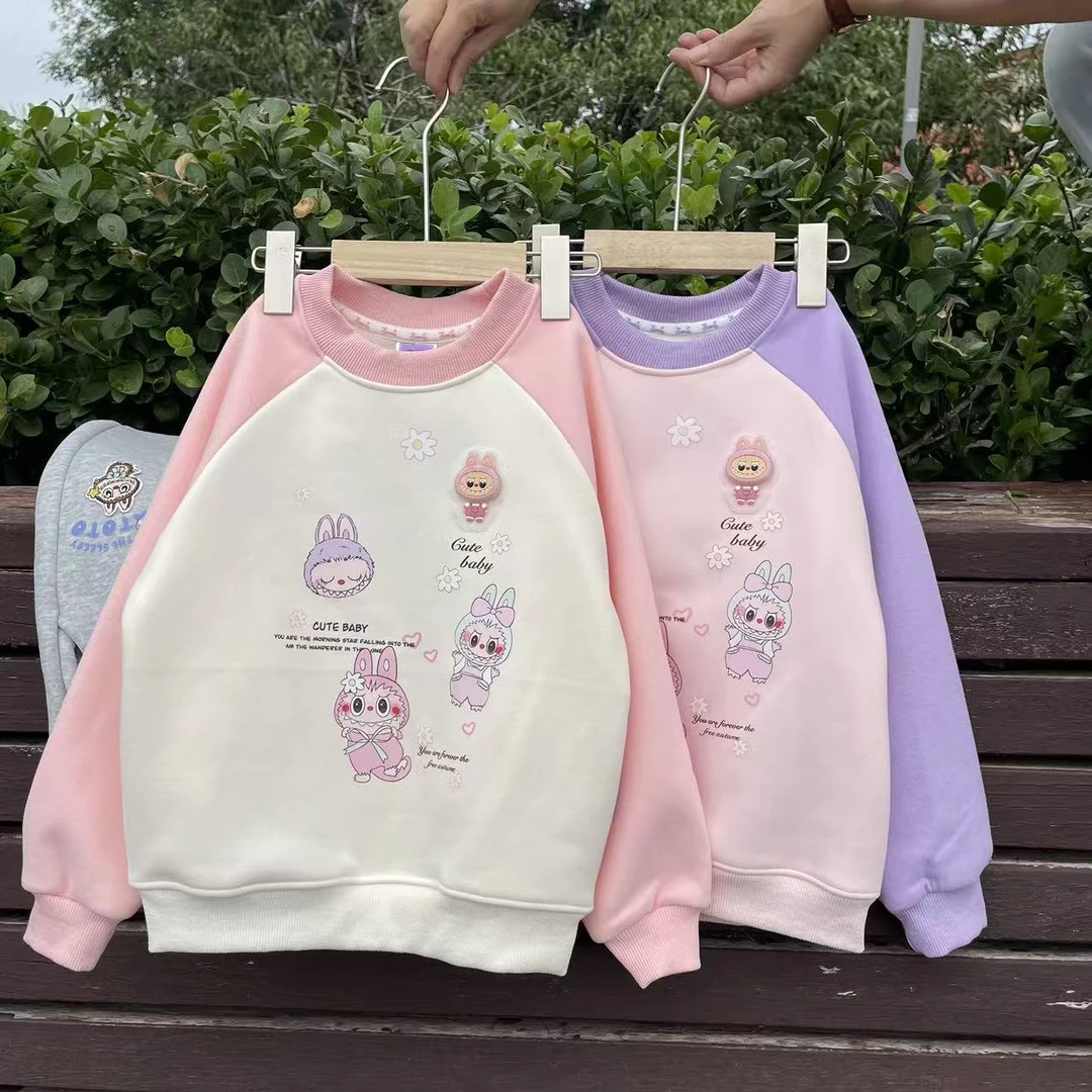 【一体绒】儿童秋冬加绒圆领卫衣85319