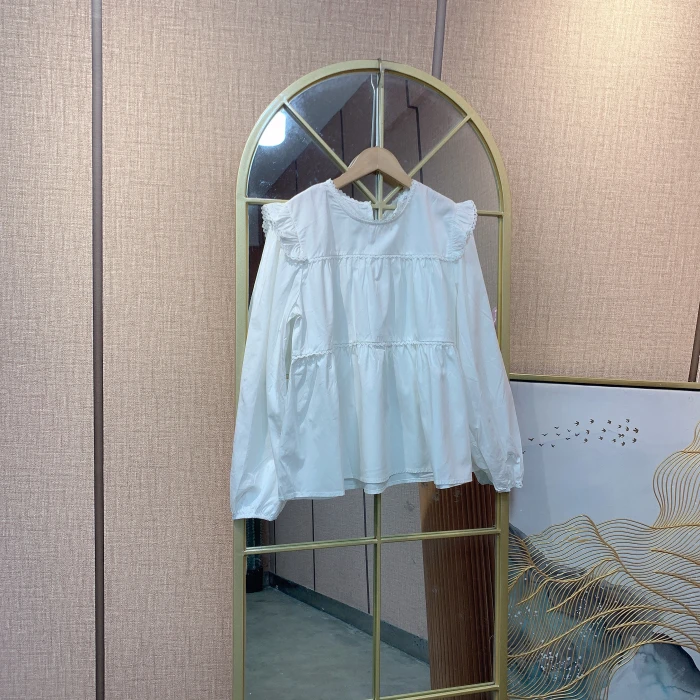 MM083孕妇白色上衣M90-120L130