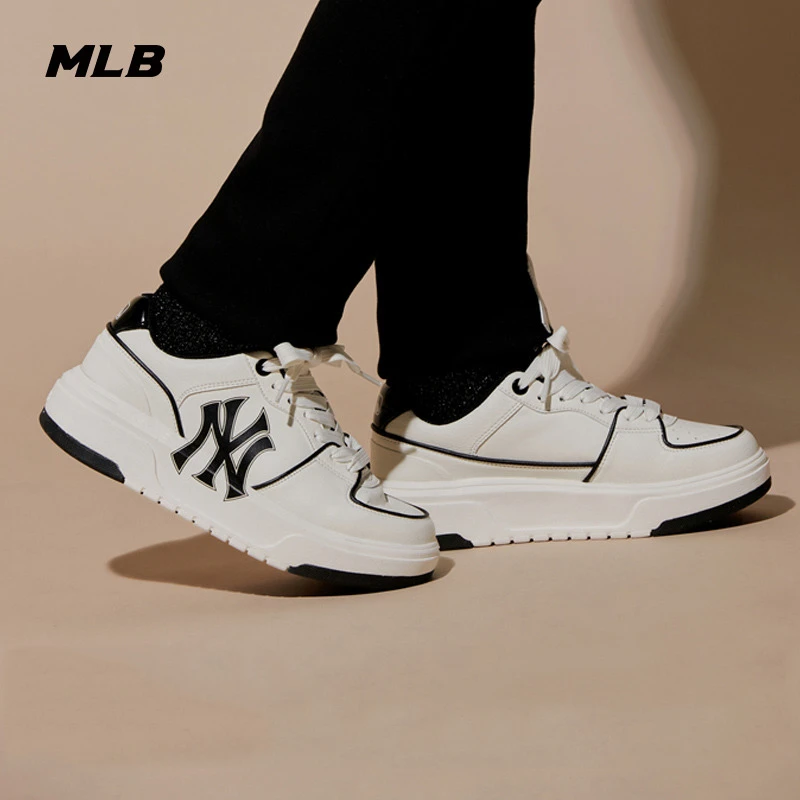 MLB男鞋女鞋低帮板鞋基础系列2025新款运动休闲鞋学长鞋3ASXCA12N