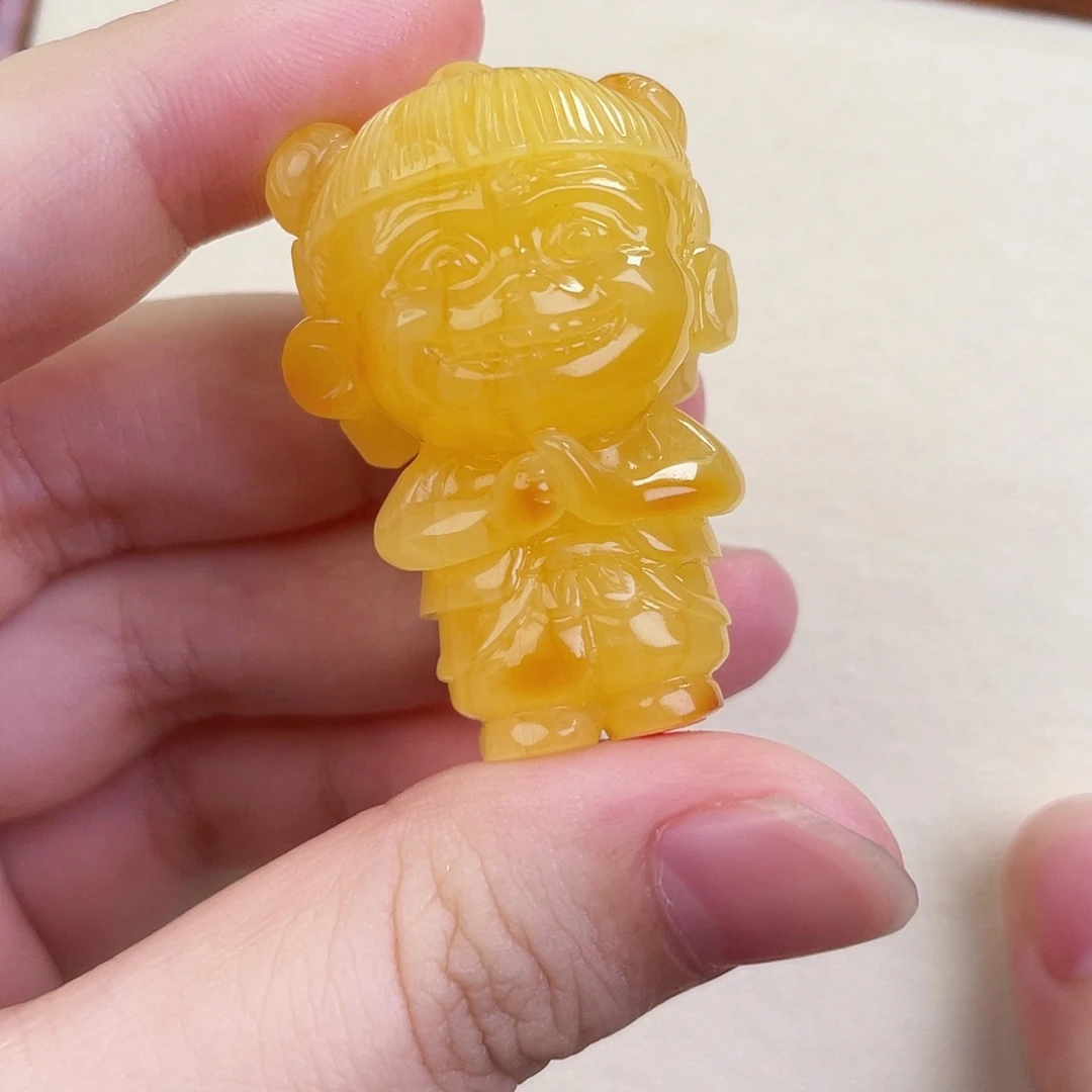 蜜蜡未镶嵌毛衣链蜜蜡