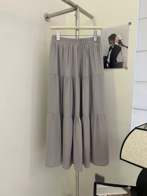 25627韩版新款女装百搭半身裙 长87