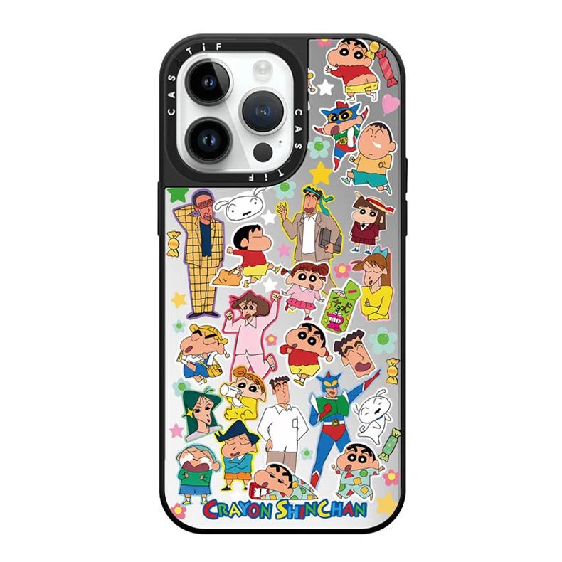 联名蜡笔小新手机壳iPhone16ProMax手机壳苹果15卡通17Promax