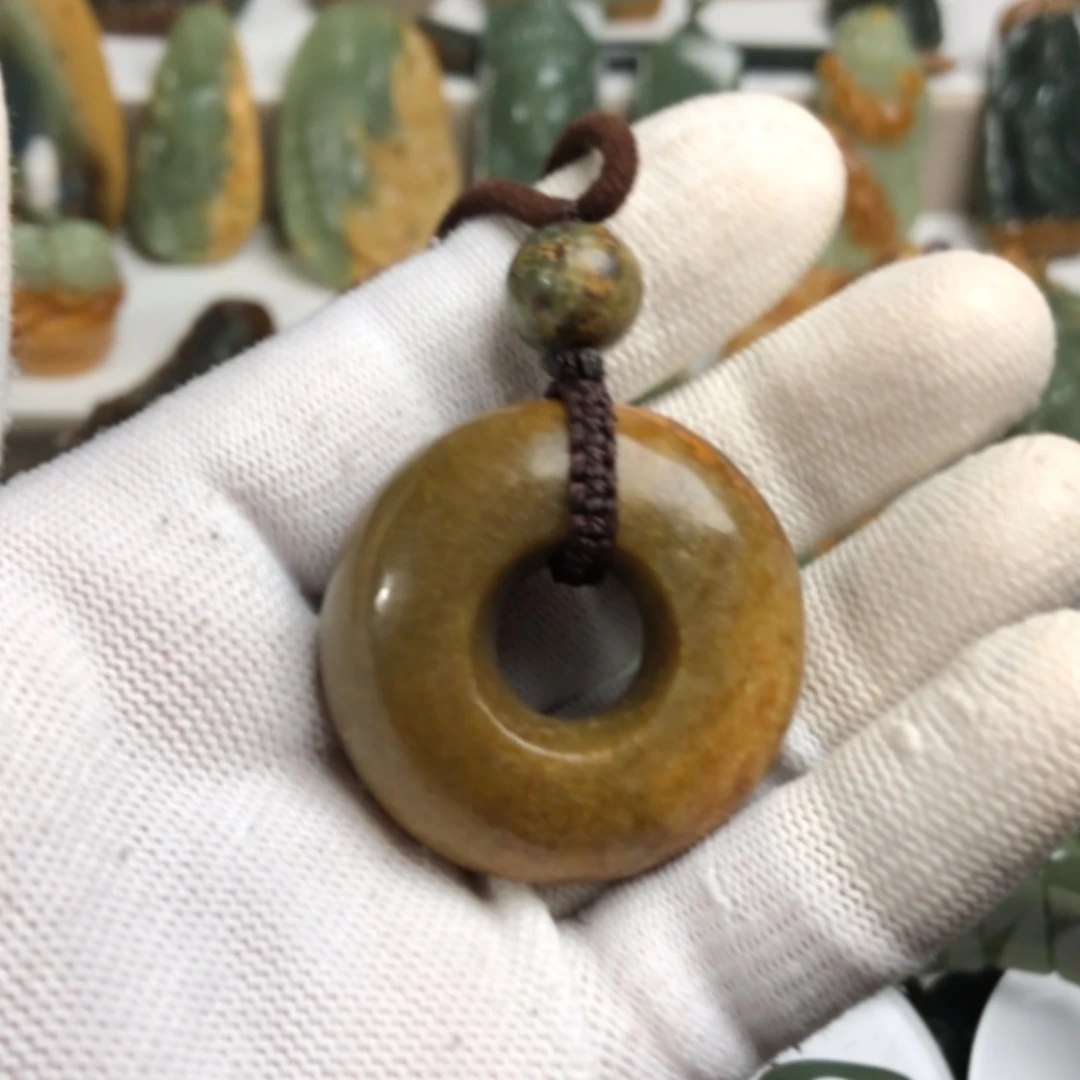 【闪购商品】岫岩河磨玉（透闪石质玉）挂件未镶嵌