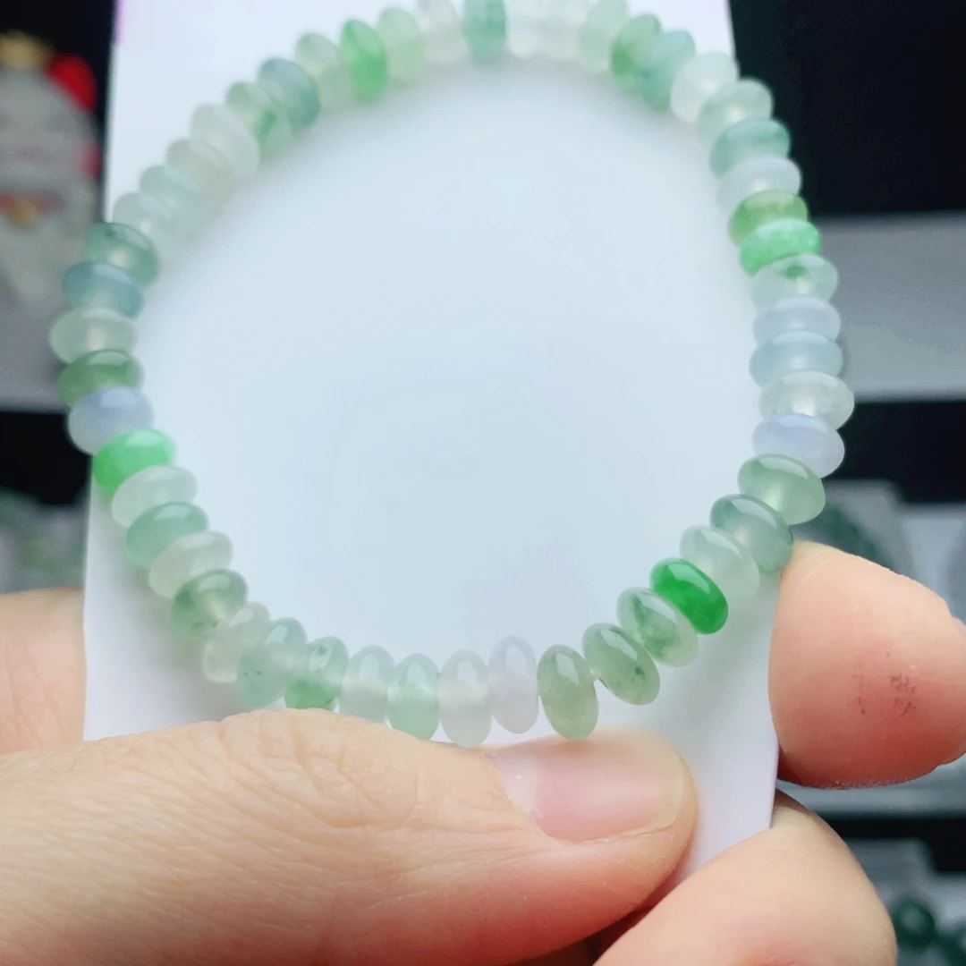 翡翠手链未镶嵌勇**涯珠串