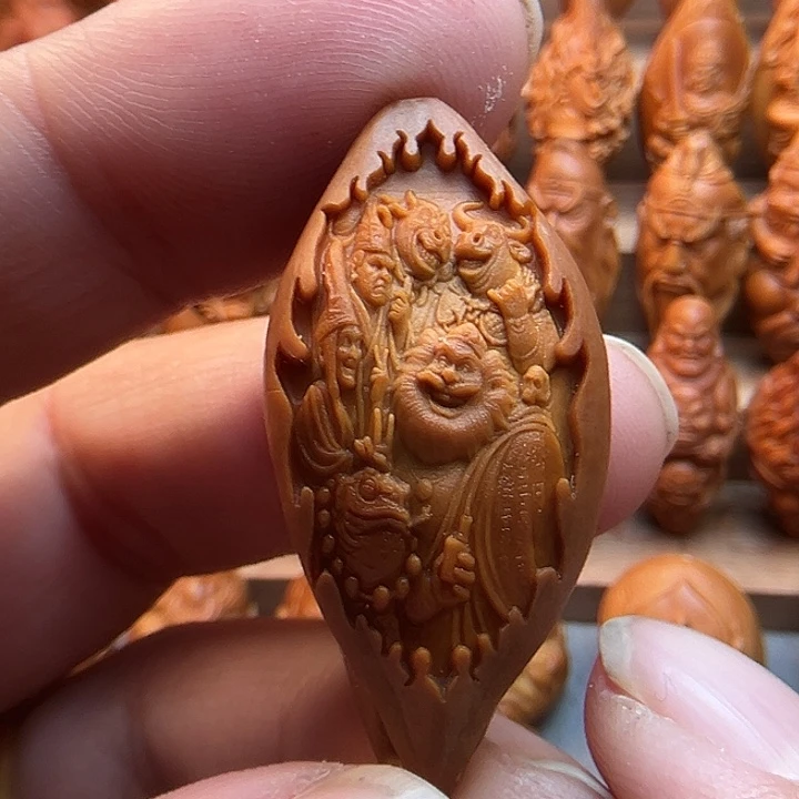 橄榄核吊坠20钟馗