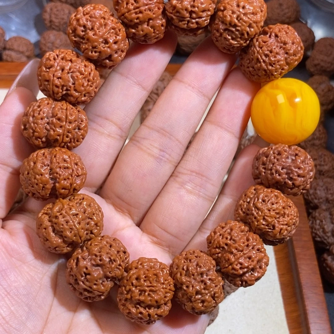 金刚菩提手串纽扣蜂王21mm