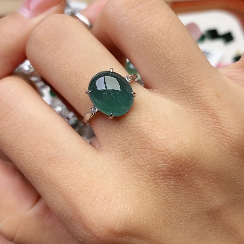 【闪购商品】翡翠戒指未镶嵌天然翡翠戒指