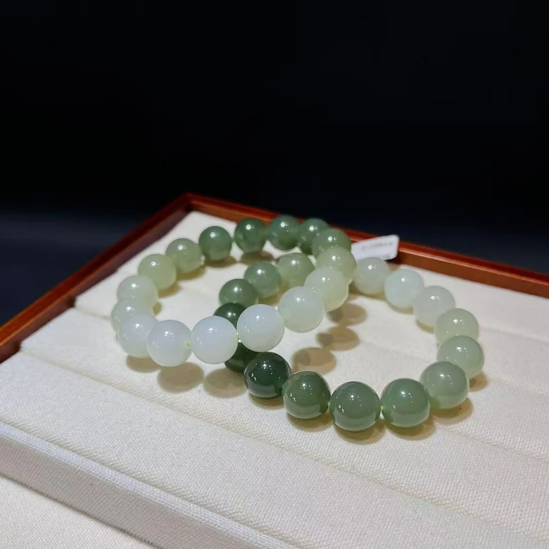 特细和田玉渐变手串 10mm+（一定要买）