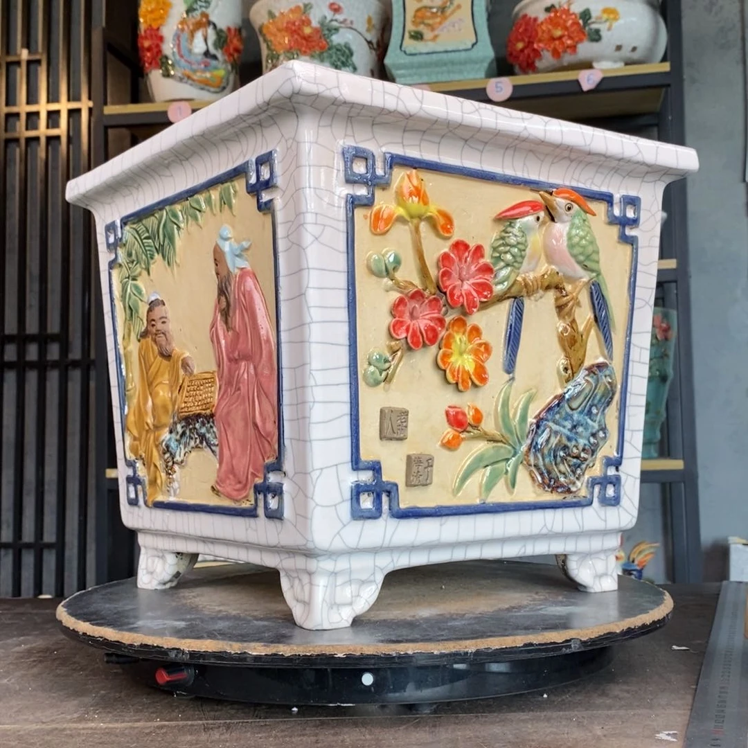 红陶李*波11白色方盆