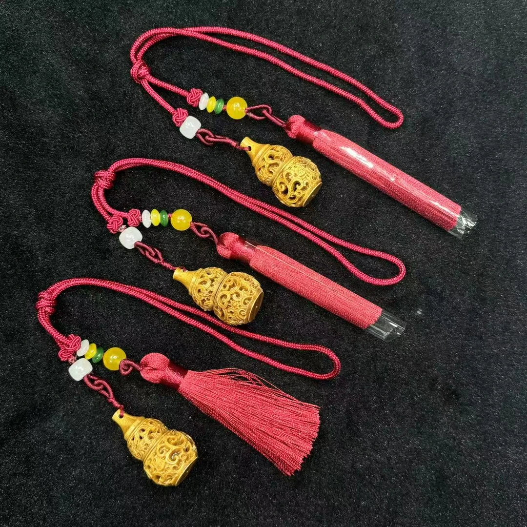 【举石臻品】TH0613-66-97绿檀挂件（一件/多样性发/约34*18mm）J