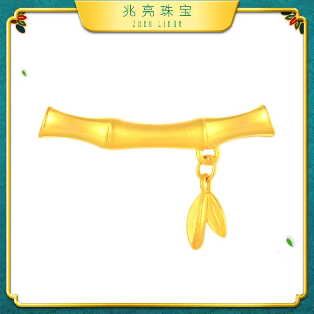 兆亮珠宝足金黄金节节高手串气质时尚百搭复古古法个性磨砂金手链