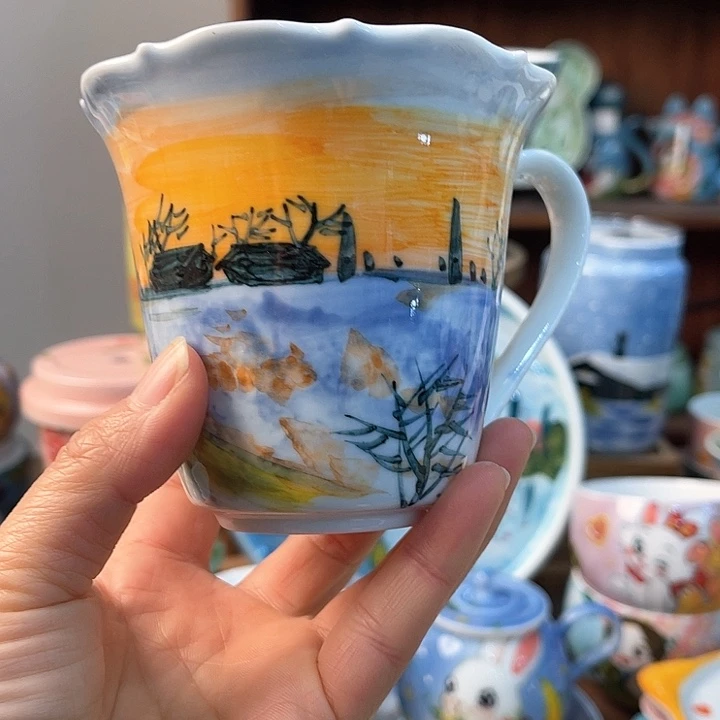 陶景德镇釉下手绘陶瓷