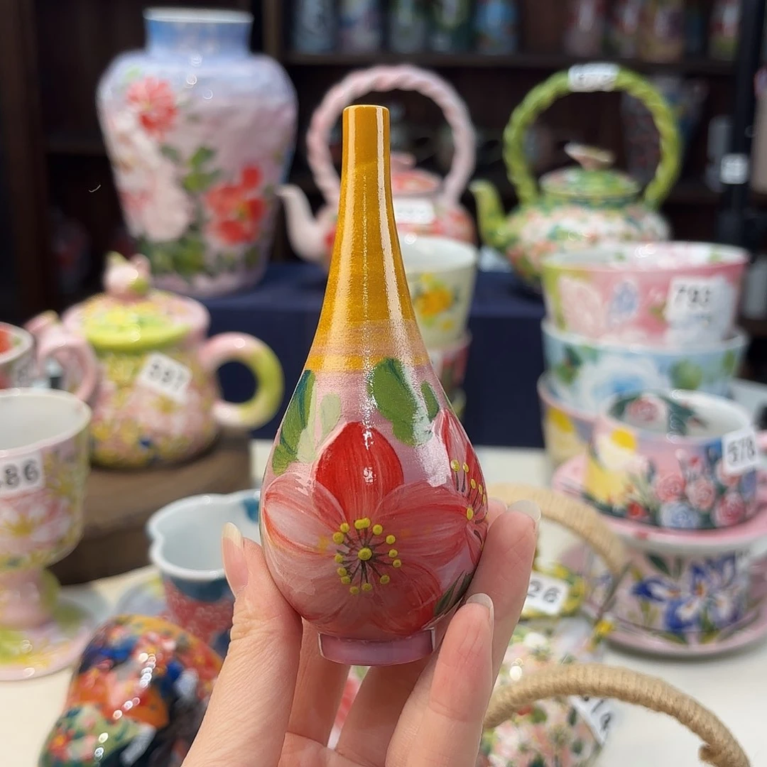 瓷片景德镇手绘高温釉下彩陶瓷茶具