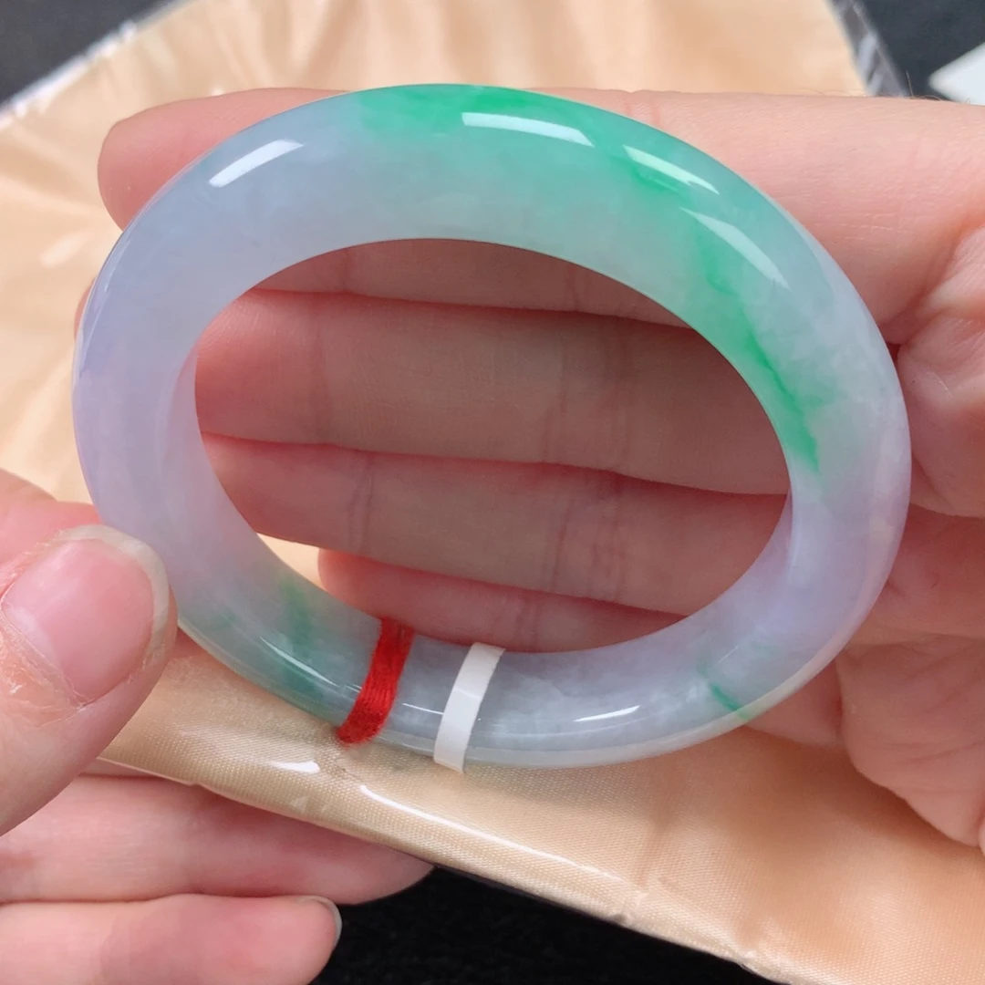 未镶嵌手镯翡翠缅甸天然翡翠手镯5253