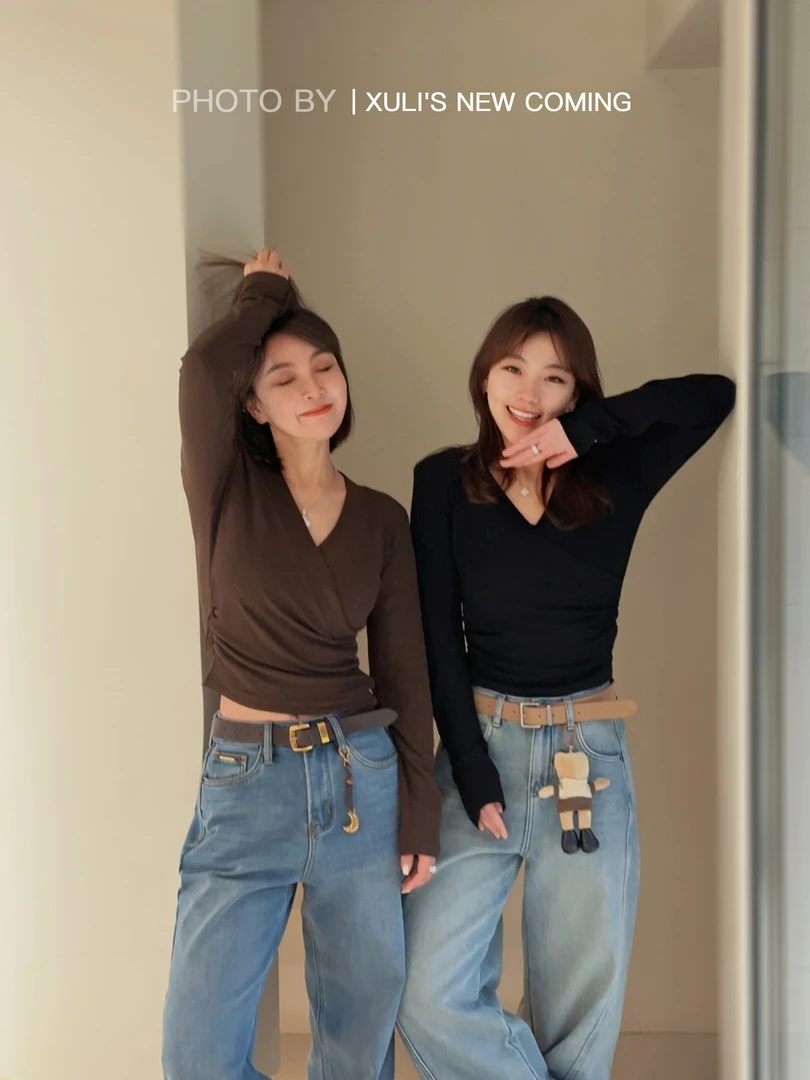 XULI'S EPOCH交叠领心机加绒打底T恤·1125-2155·发回黑名单