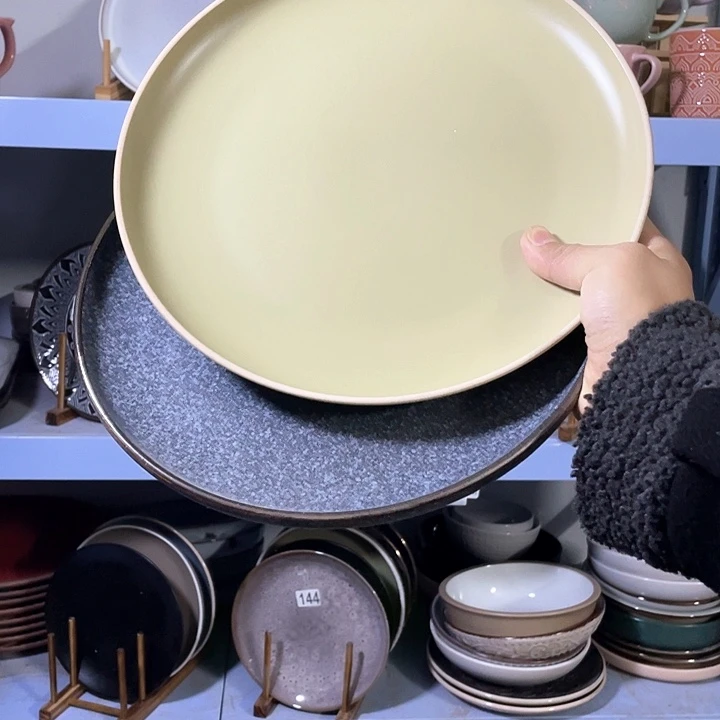 瓷2只高温釉下彩陶瓷餐具