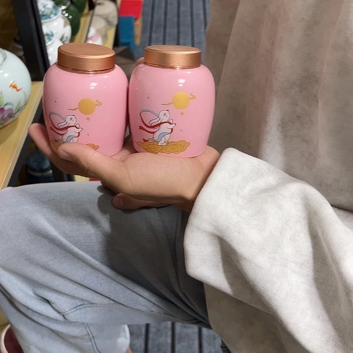 茶叶罐陶瓷家用储物罐瑕疵福利品介意勿拍