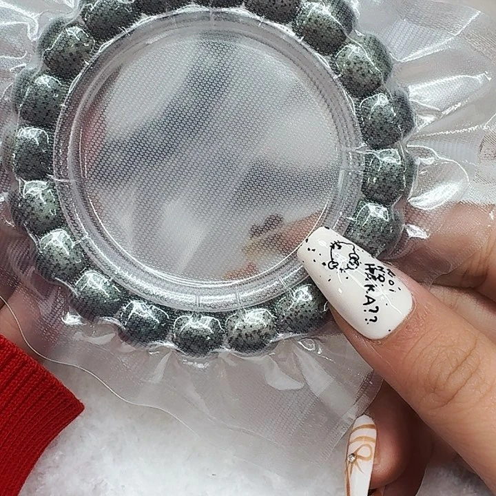 星月菩提手串370高端满绿星月菩提12桶单圈