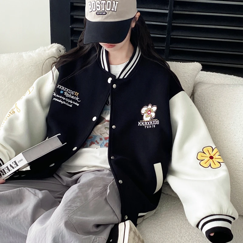 女童秋季外套韩版洋气12-15岁大童春秋款女棒球服休闲百搭学生装